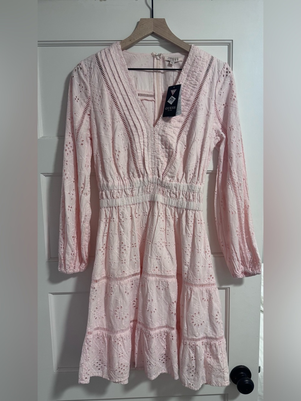 GUESS - Pink Longsleeve Naya Dress